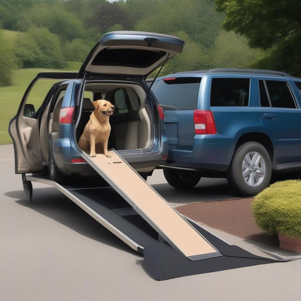 telescoping dog ramp